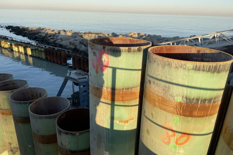 Gros plan de l'installation O-Pile