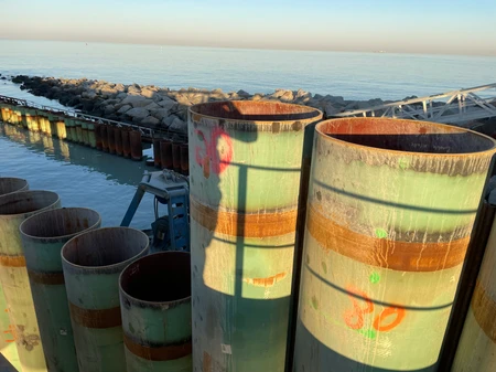 Gros plan de l'installation O-Pile