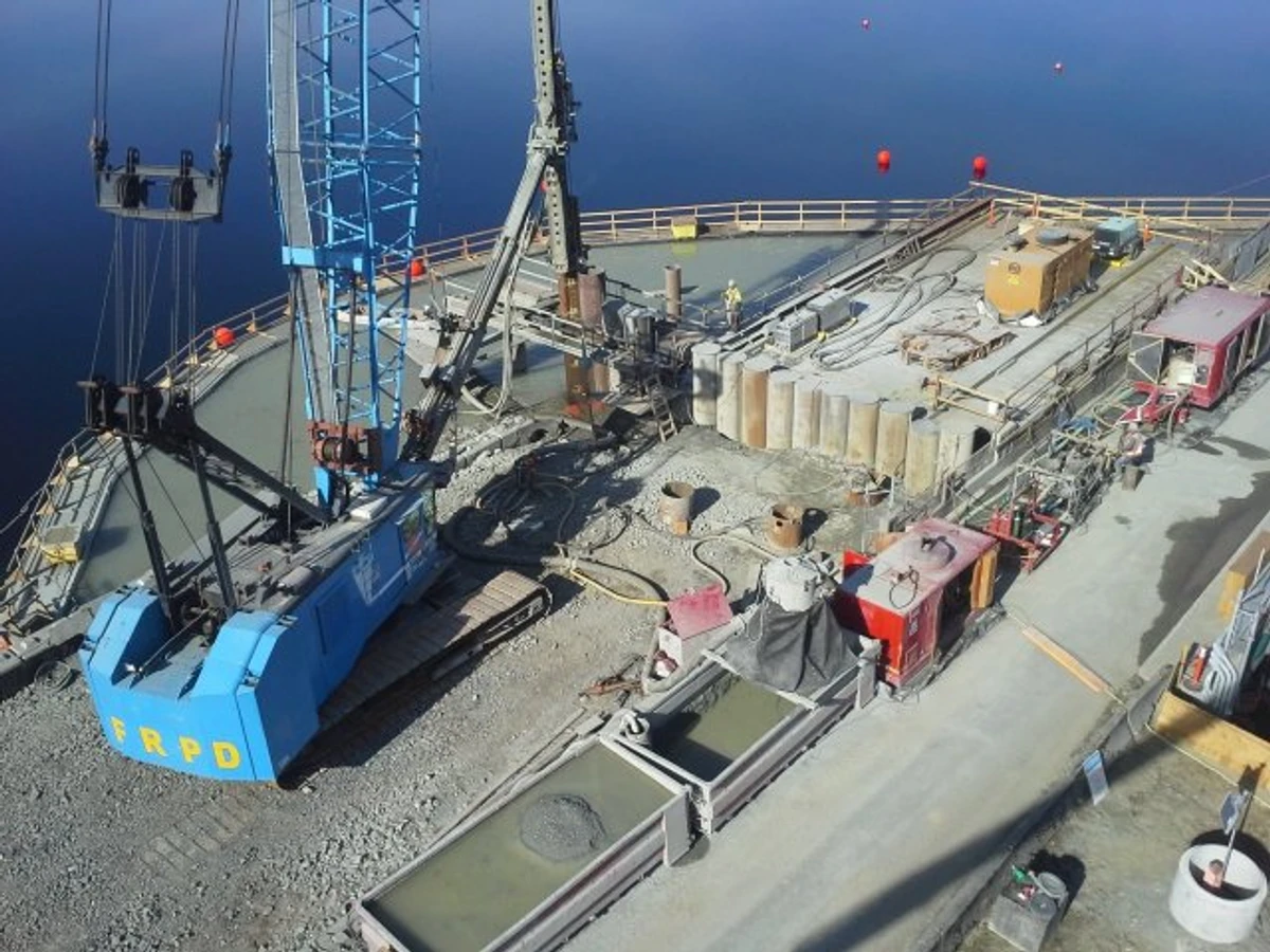 John Hart Dam Steel O-Pile® Cofferdam
