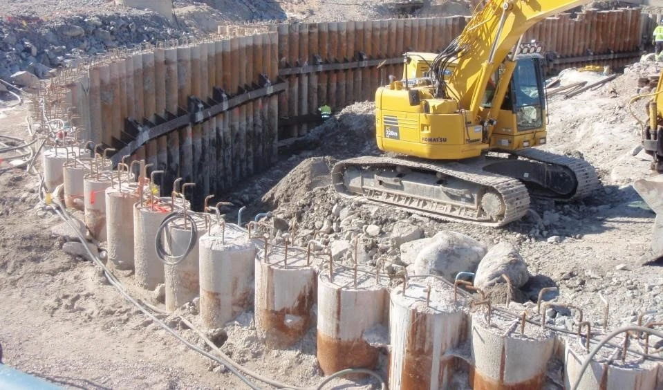 Conduite dans des conditions difficiles – O-Pile® DTH installé dans la roche
