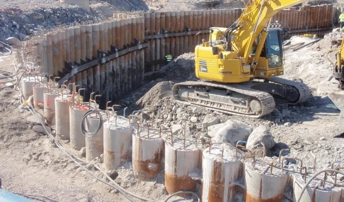 Condução em condições difíceis – O-Pile® DTH instalado na rocha
